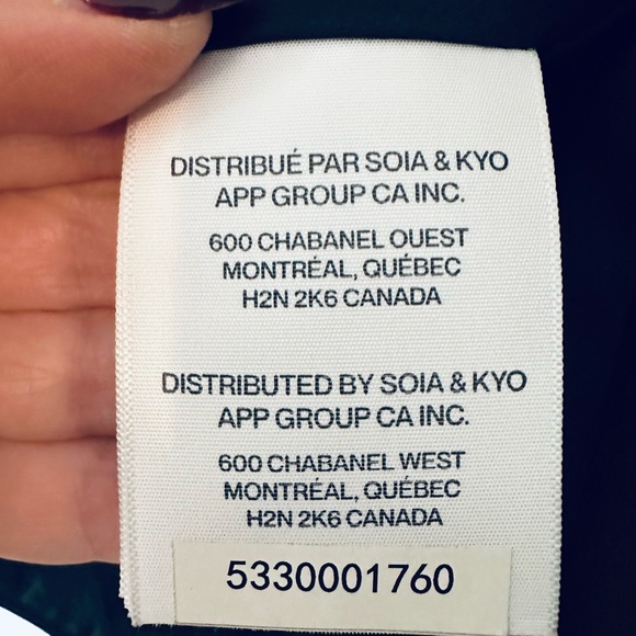 Soia & Kyo Black Genuine Lamb Skin Leather Biker Jacket with Metallic Accents - Picture 11 of 16